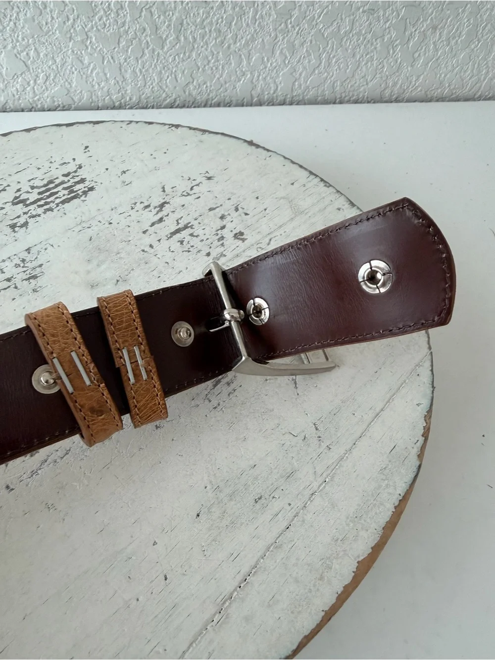NEW Rod Patrick Mens Western Belt MAD DOG SADDLE FULL QUILL OSTRICH 1.5